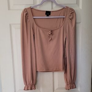 Lumiere Women's Pink Long Sleeve Blouse